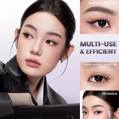Focallure Lápiz Cejas Micro Horquilla 2 En 1 Negro