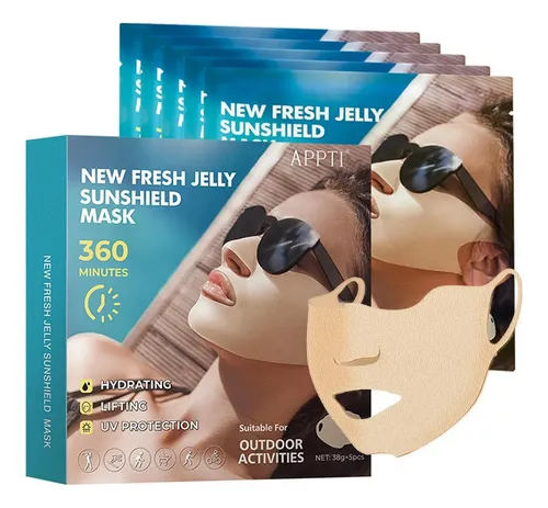 Parche Solar Facial Jelly 5 Uds Fresh – Protección Uv Para