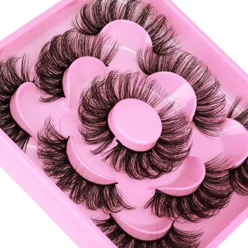 Pestañas Falsas Focipeysa 20mm Fluffy D Curl Sintéticas