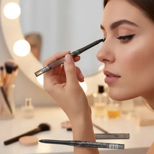Delineador Retráctil De Ojos Negro Color Trend Avon Pack X3