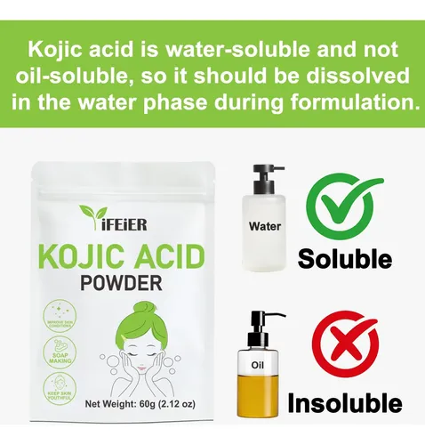 #ácido Kojico Powder Ifeier 60 G Pure Skincare Diy/
