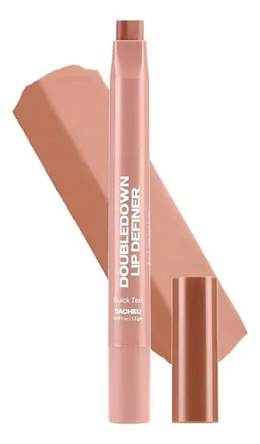 Delineador/bálsamo Sacheu Doubledown Labios, Color Satinado