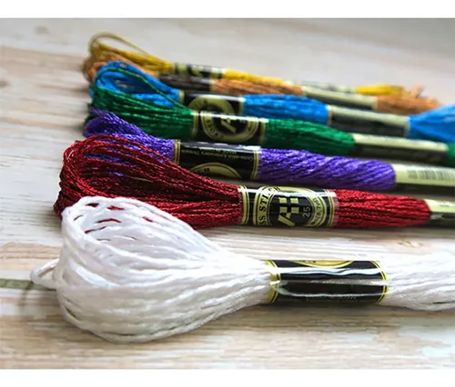 19 Hilos Metálicos Para Bordar, Hilo Dental Multicolor, En G