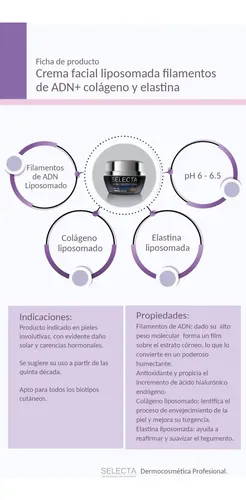Crema Facial Filamentos De Adn. Selecta Momento De Aplicación Día/noche Tipo De Piel Todo Tipo De Piel