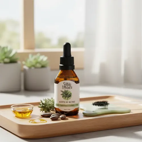 Aceite De Ricino Orgánico Cejas Pestañas Uñas Y Cabello 45ml