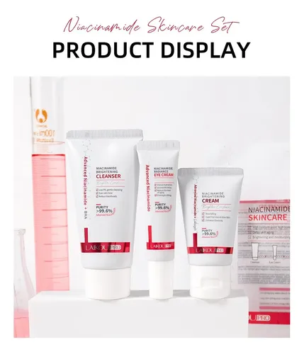 Set De Cuidado Facial De 3 Piezas Con Niacinamida