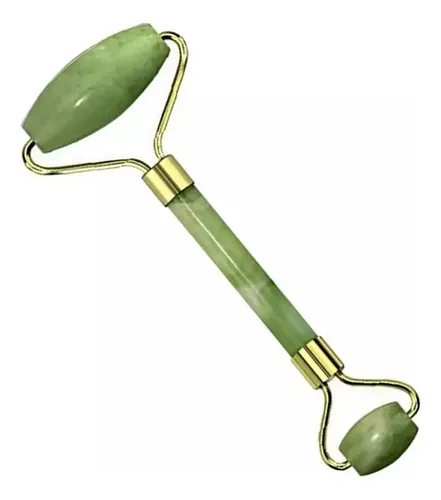 Masajeador Rodillos Dobles Similar Piedra Facial Corporal Color Verde