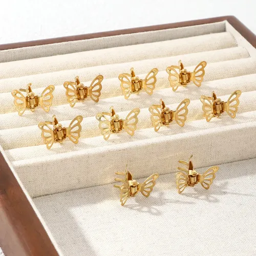 Peluca Con Rastas, Hebilla Para Extensión De Cabello, Joyerí 10pcs Gold
