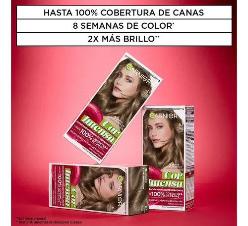 Kit Tintura Permanente Cor Intensa Tono 6.1 Garnier