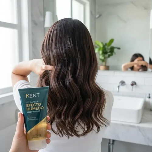 Gel Capilar Humedo Resistente Sin Afectar Cabello