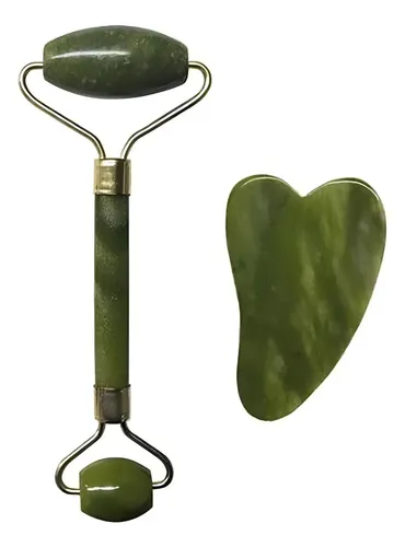 Masajeadores Gua Sha Y Roller Facial Piedra Natural