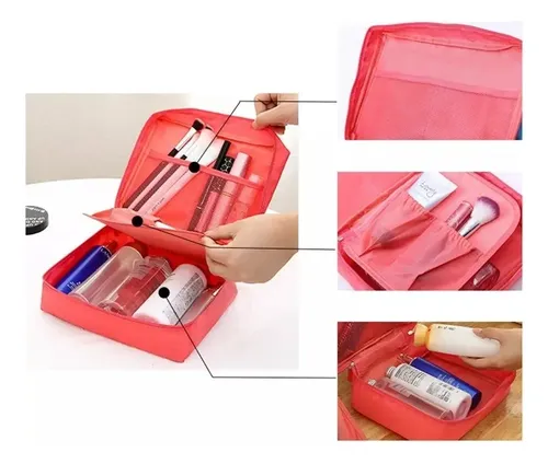 Pack X6 Neceser Bolso Porta Cosmeticos Maquillaje X Mayor