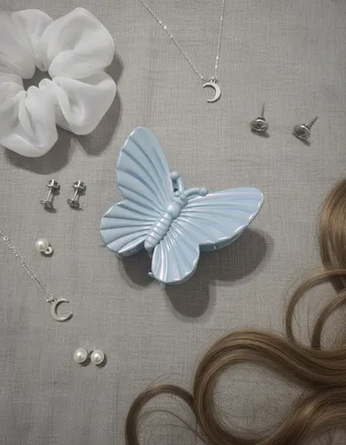 Broche Cabello Pelo Mariposa Plastico Tornasolado Mujer