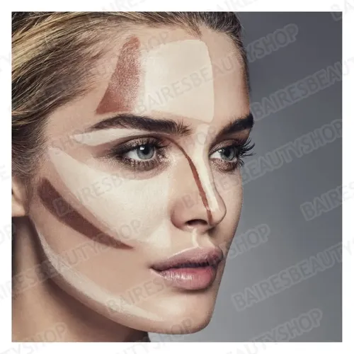 Paleta De Contorno Bronzer En Polvo Compacto Profesional