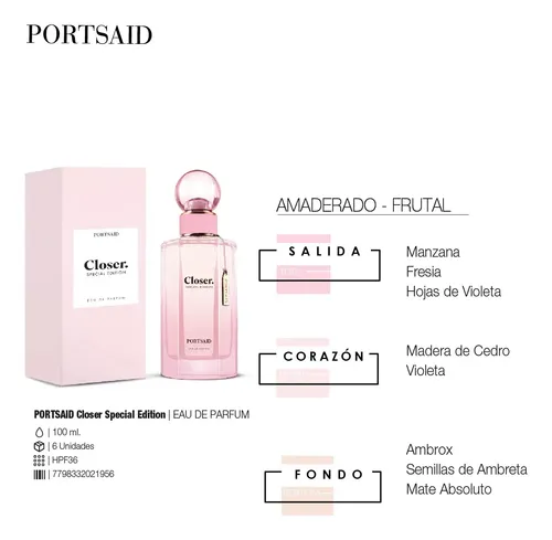 Perfume Portsaid Closer Special Edition Edp 100ml Mujer