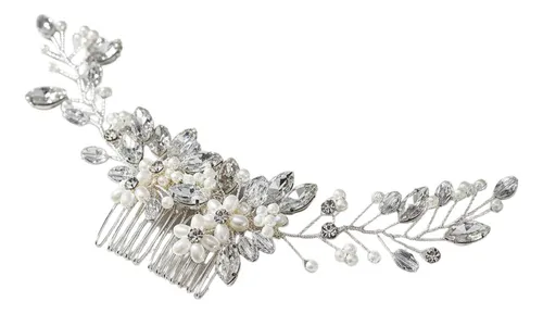 Tocado Boda Peine Cristal Accesorio Para Cabello Novia /s