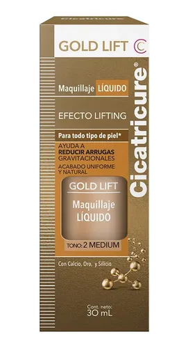 Cicatricure Gold Lift Maquillaje Tono 2 Medium 30ml 2 Medium