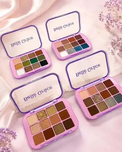 Paleta Tono 03 Sombras De Ojos 12 Colores Mate Brillante Maquillaje Rostro Veoquiero