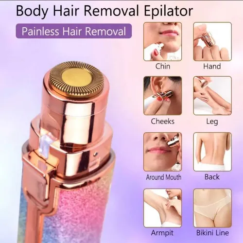 Mini Depiladora Electrico 2 En 1 Vello Facial Y Cejas