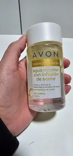Avon Agua Micelar Bifasica Limpieza Facial Con Aceite