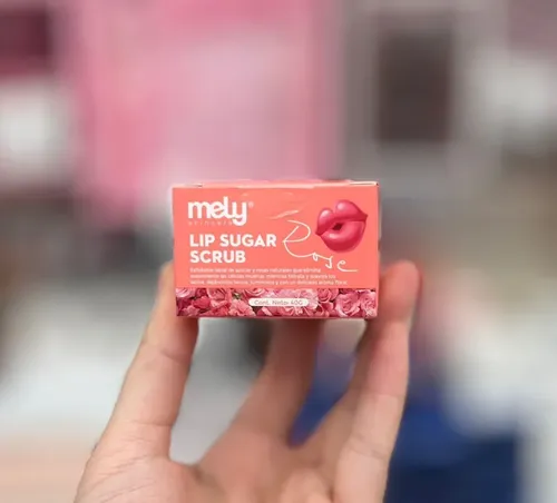 Exfoliante Labios Balsamo Labial Mely Lip Sugar Scrub Rose