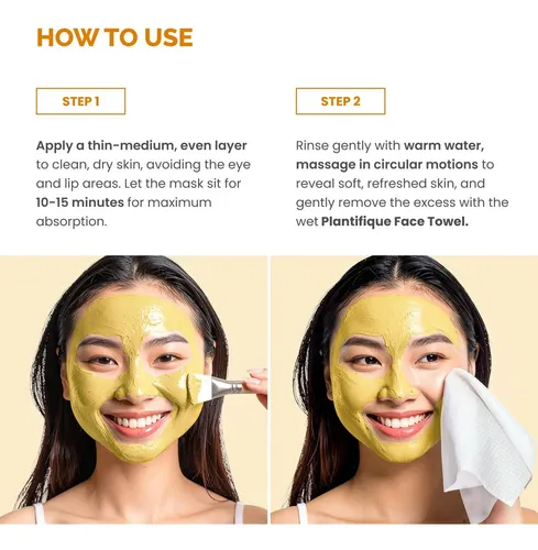 Mascarilla Arcilla Cúrcuma Plantifique 110g Vit C