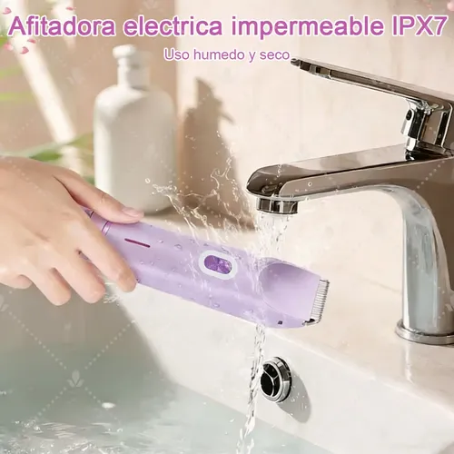 Wiknices Depiladora De Bikini Para Mujer Electrica Púrpura