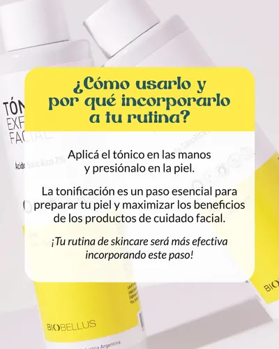 Tonico Exfoliante Facial Con Acido Salicílico Biobellus