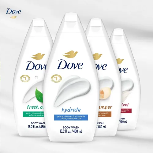 Jabón Líquido Corporal Dove Variedad 6 Unidades 500ml