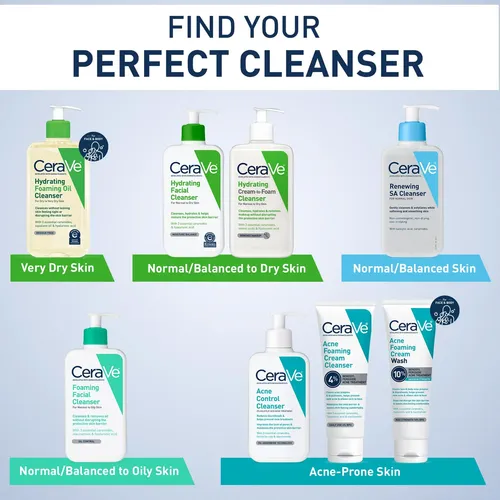 Cerave Limpiador Facial Espumoso, Lavado Facial