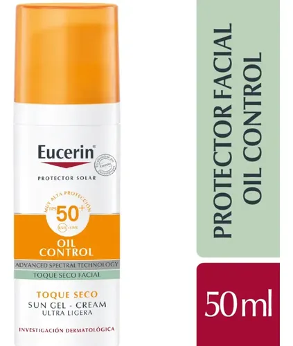 Protector Solar Eucerin Oil Control Fps 50 Toque Seco 50 Ml