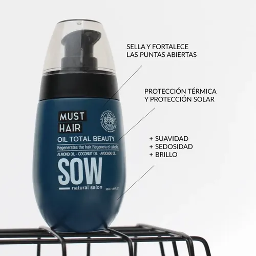 Sow Must Hair Serum Oil Total X50ml Regeneracion Nutricion