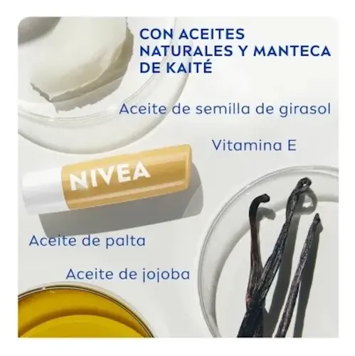 Nivea Protector Labial 24hs Humectación Buttercream Vainilla