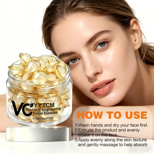 Yytcm Sérum Facial Vitamina C 0.5g X 40 Cápsulas Todo Tipo De Piel Día/noche