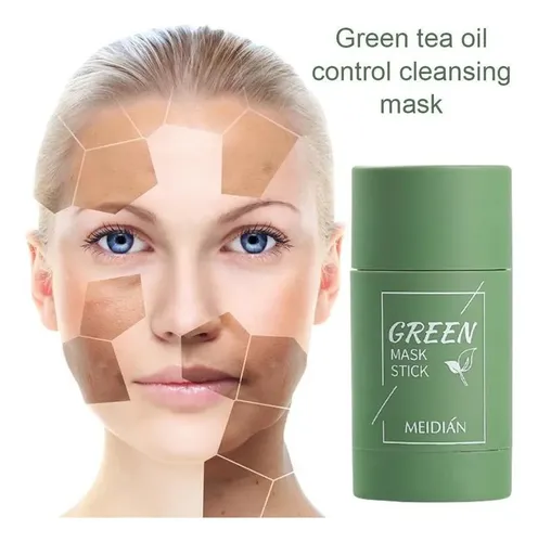 Mascarilla Facial En Barra Limpiadora Meidian Té Verde Todo Tipo De Piel