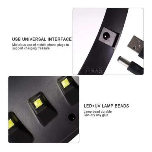 Cabina Uv Led Secado Uñas Profesional Con Sensor 36w Panda