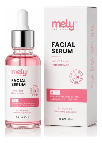 Serum Facial Niacinamida Piel Luminosa 30ml Mely Uso Diario