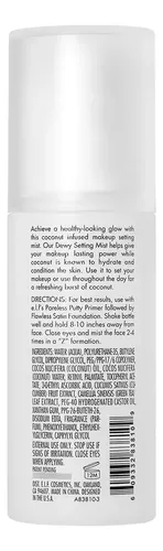 Spray Fijador De Maquillaje E.l.f. Dewy Coconut Con Té Verde