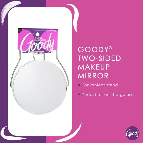 Espejo De Maquillaje Goody Doble Cara Con Aumento 1x/3x Y So