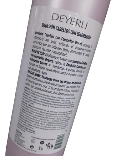 Emulsión Cabellos Con Coloración 1500ml. Deyerli – Silkey
