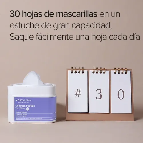 Mary&may Mascara Vital De Peptido De Colageno 30ea | Dispens