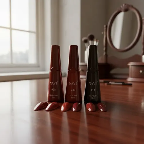 Navi 10ml Gel Polish X3 Uv Bordo Perfecto E Imprescindible