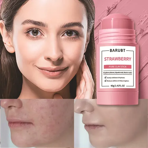 Mascarilla De Arcilla De Fresa En Barra Para Limpiar En Prof