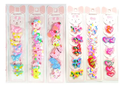 Pack X 3 Blisters Colitas De Pelo Infantil Surtidos (30 U.)