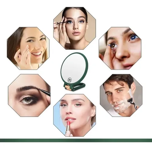 Espejo De Maquillaje Doble Cara 30x Aumento Portatil