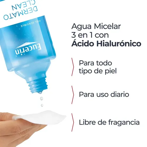 Eucerin Dermatoclean Loción Micelar 3 En 1 Limpiadora 400ml