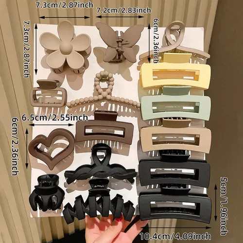 Juego De 15 Horquillas En Colores Neutros, Accesorios Para E Multi-color-15pcs