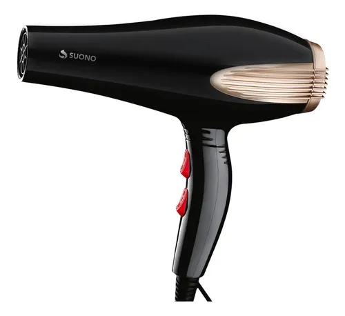 Secador De Cabello Suono Snpe-1002 1600w Dos Velocidades Negro