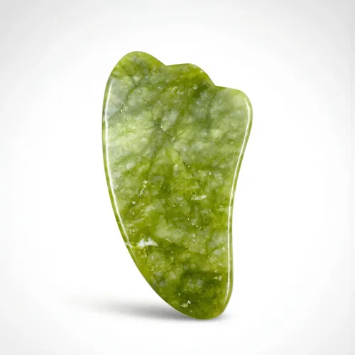 Gua Sha De Jade Masajeador Facial 8×5.8cm Para Cuidado De Pi