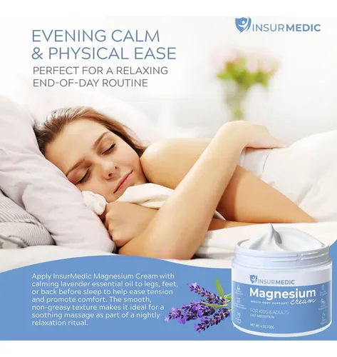 Crema De Magnesio Insurmedic 4 Oz Para Músculos Y Nervios